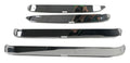 AVS 87-98 Ford F-250 Super Duty Ventshade Front & Rear Window Deflectors 4pc - Stainless