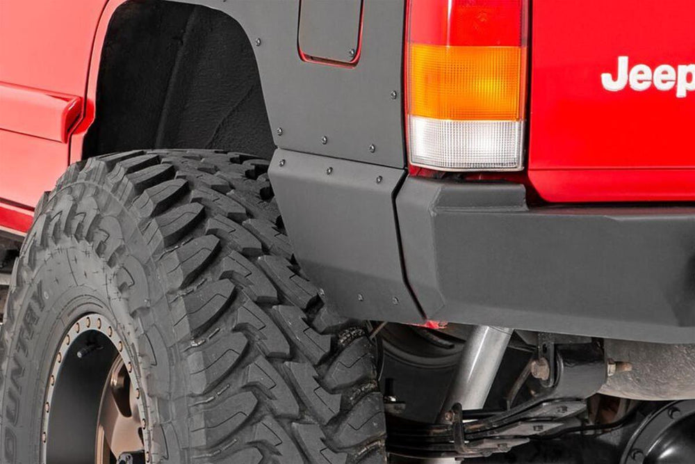 ~(11.9 lbs. 16X11X8)~ Jeep Rear Lower Quarter Panel Armor for Trimmed Fender Flares (97-01 Cherokee XJ)