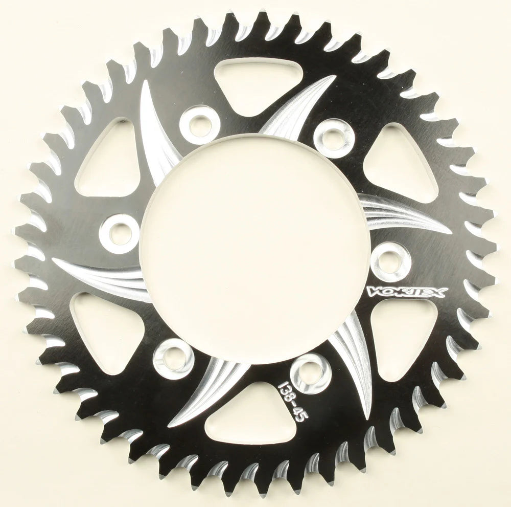 Vortex Racing Aluminum Rear Sprocket 530 45 Tooth- Black