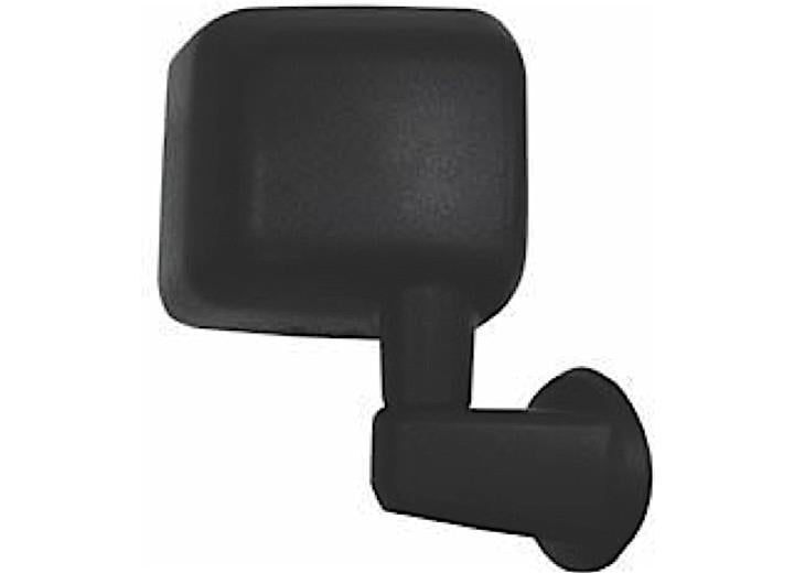 RH DOOR MIRROR MAN NONHTD TEXT BLK SWING AWAY TYPE WRANGLER 0717