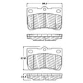 Stoptech PQ Pro Brake Pads Rear Lexus GS300 GS350 GS430 GS450h GS460 IS250 IS350 2006 - 2013