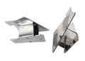 Kentrol 03-06 Jeep Wrangler TJ Mirror Relocation Bracket Pair - Polished Silver