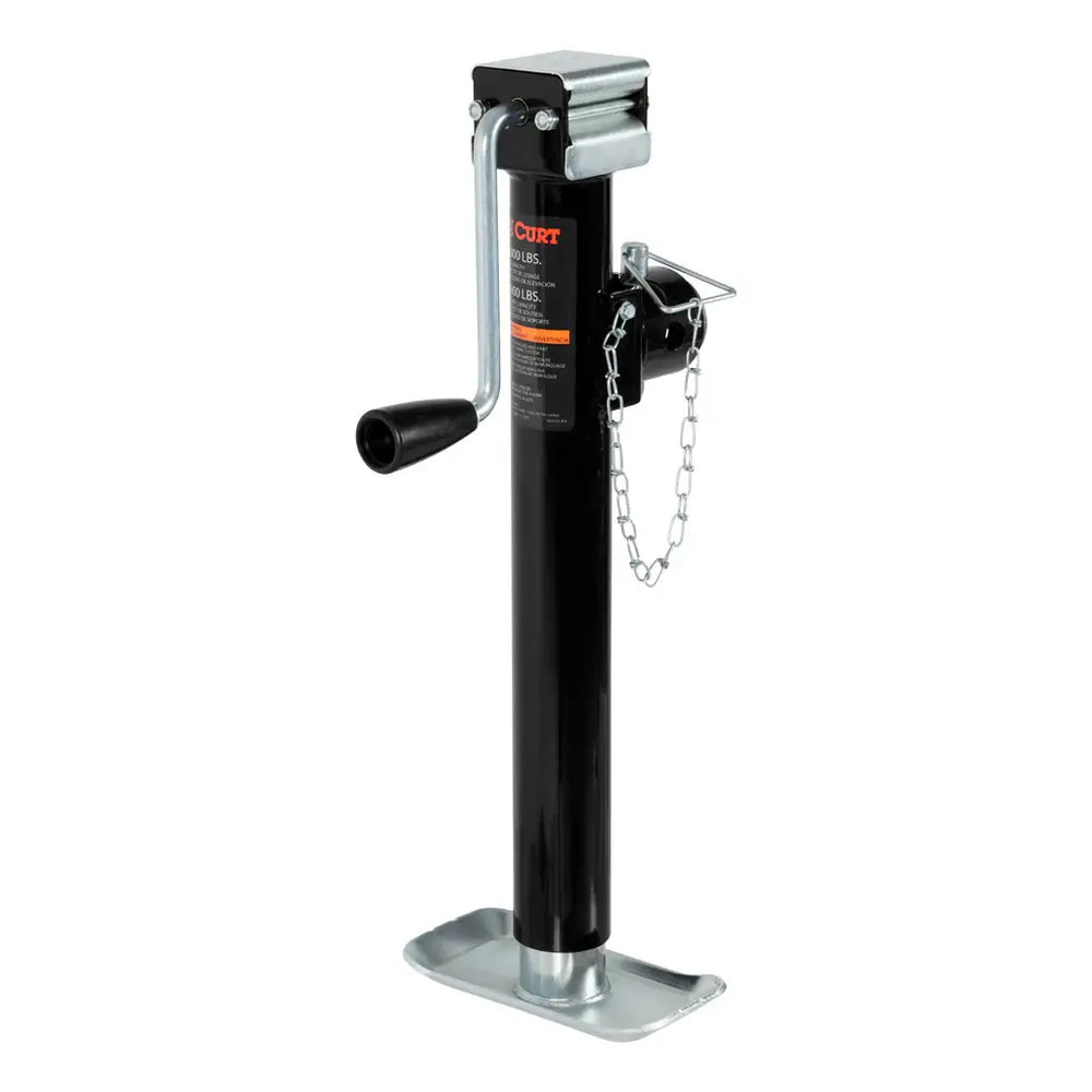 PIPE-MOUNT SWIVEL TRAILER JACK WITH