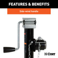 PIPE-MOUNT SWIVEL TRAILER JACK WITH