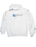 Sparco Sweatshirt Hooded WWW White LRG