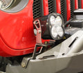 Light Bracket Mounts For Tomahawk Front Bumper On Jeep JL JT JK Bare Steel Motobilt