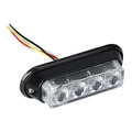 SINGLE COLOR RED LIGHT HEAD MARKER LIGHTS - 4.6 INCH 4 LED