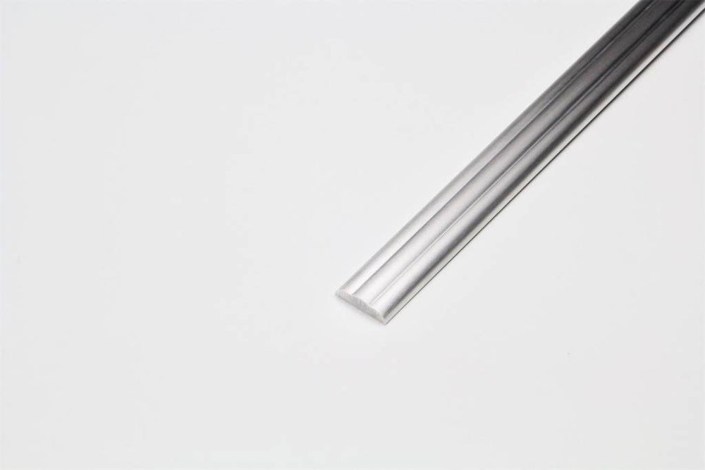 ALUMINUM EXTERIOR TRIM RIBBED 4'