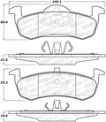 DFC 69-76 BMW 1800 Front Active Performance Pads and Hardware Kit