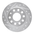 DFC 10-19 Audi A3 Rear Left Drilled & Slotted Silver Brake Rotor