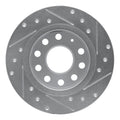 DFC 10-19 Audi A3 Rear Left Drilled & Slotted Silver Brake Rotor