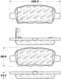 DFC 87-92 Winnebago Lesharo Front 5000 Advanced Ceramic Brake Pads