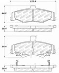 Street Brake Pads w/Shims and Hardware