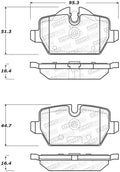 Street Brake Pads w/Shims and Hardware
