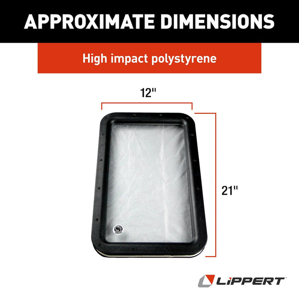 12IN X 21IN INNER AND OUTER WINDOW FRAME W/SEAL BLACK
