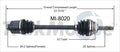 NEW CV AXLE