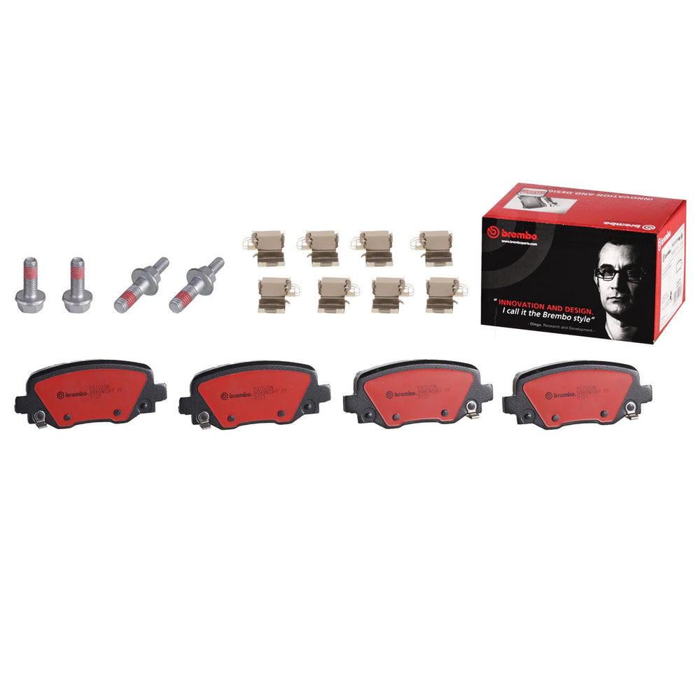 Brembo 15-17 Chrysler 200/14-20 Jeep Cherokee Rear Premium NAO Ceramic OE Equivalent Pad