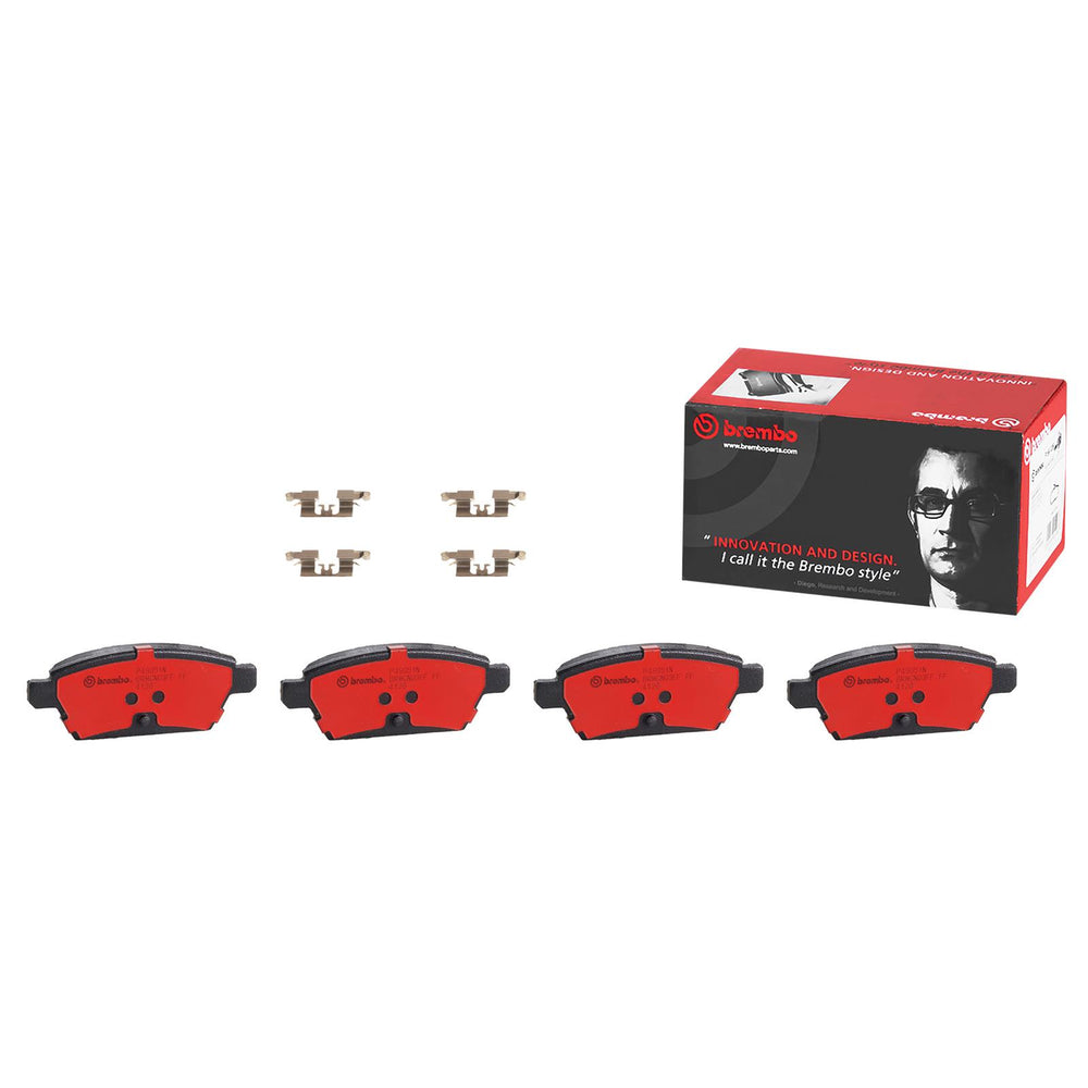 Brembo 06-12 Ford Fusion/07-12 Lincoln MKZ Rear Premium NAO Ceramic OE Equivalent Pad
