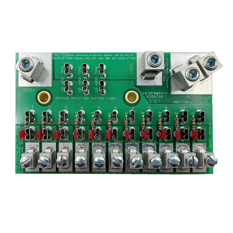 11 POSITION FUSE BLOCK + MAINS71008300 SERIES