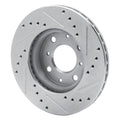 DFC 86-91 Acura INTEGRA Front Left Drilled & Slotted Silver Brake Rotor