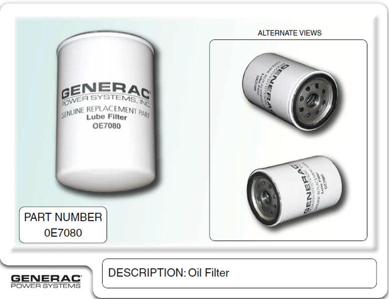 GENERAC STANDBY GENERATOR SCHEDULED MAINTENANCE KIT(CHECK YOUR MODEL # FOR REQUIRED KIT#