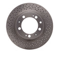 R1 Concepts Brake Rotor - Drilled Fits Porsche 911