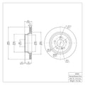 DFC 03-17 Mercedes-Benz CLS400 Rear Brake Rotor