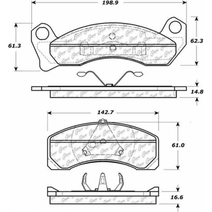 Stoptech PosiQuiet Extended Wear FOR