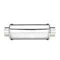 DC Sports Universal Oval Muffler 2.5 Inlet 3 Outlet