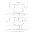 Stoptech PQ Pro Brake Pads Front BMW Land Rover 530i 540i 740i 740iL M5 Range Rover X5 1995 -