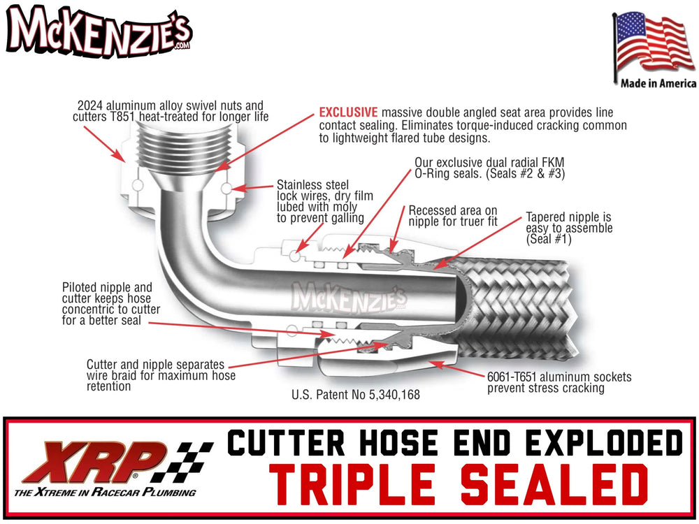 #12 45 Deg Double Swivel Hose End Black