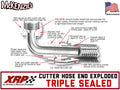 #12 45 Deg Double Swivel Hose End Black