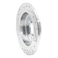 DFC 02-15 Mini Cooper (Excl Clubman) Rear Right Drilled & Slotted Silver Brake Rotor