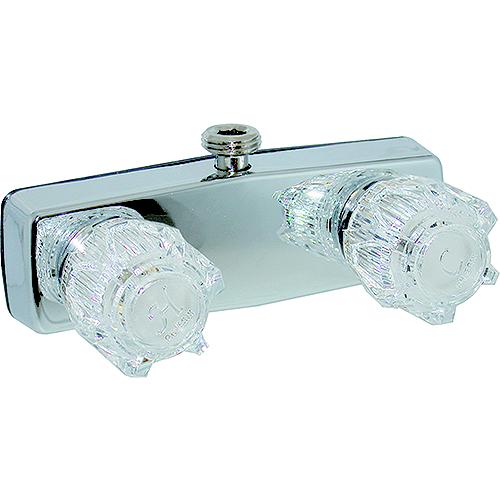 SHOWER VALVE W/ DSPUD 4IN 2 KNOB BRASS CHROME