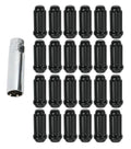 Method Lug Nut Kit - 24 Nuts Spline - 14x1.5 - 6 Lug Kit - Black