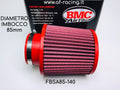 BMC Single Air Universal Conical Filter - 85mm Inlet / 140mm H