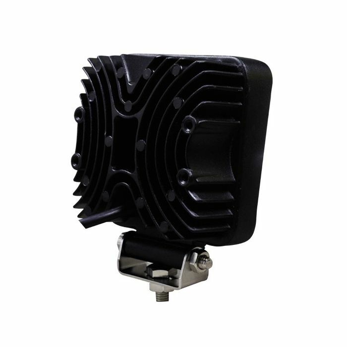 ~(2 lbs. 6X5X3)~ 4 Inch Work Light 27 Watt 30 Degree Spot RGB Accent Fracture Series Quad-Lock/Interlock