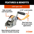 HAND CRANK WINCH WITH 20' STRAP (1,