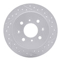 DFC 88-01 Acura Integra Rear Right Drilled & Slotted Geoperformance Rotor