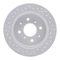 DFC 88-01 Acura Integra Rear Right Drilled & Slotted Geoperformance Rotor