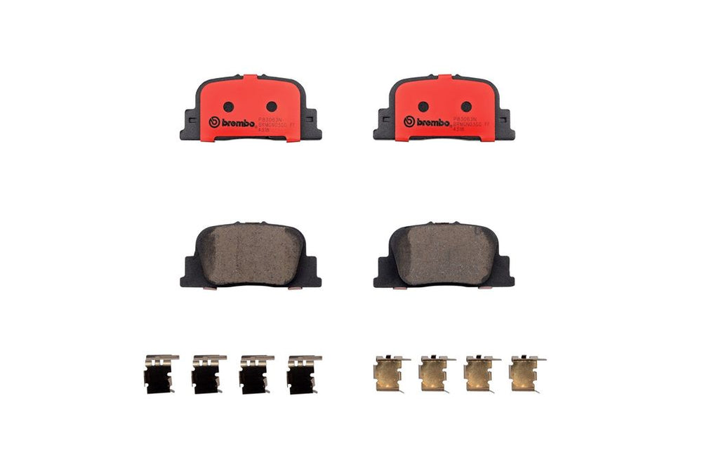Brembo 00-01 Lexus ES300/Toyota Camry/05-10 Scion tC Rear Premium NAO Ceramic OE Equivalent Pad