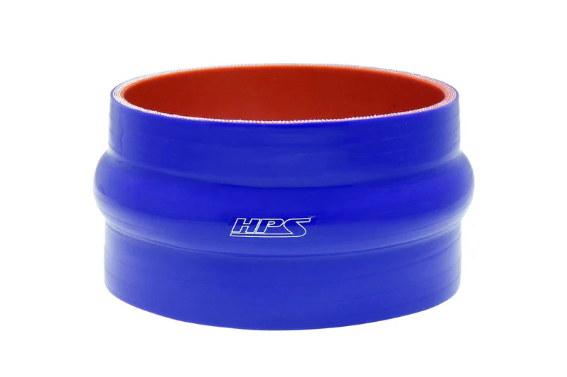 HPS Performance 3.5 ID 6 Long High Temp 4-ply Reinforced Silicone Hump Coupler Hose Blue (89mm ID 152mm Length)