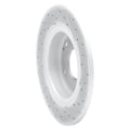 R1 16-25 Honda Civic Sedan Rear Left Drilled & Slotted Geoperformance Rotor