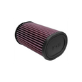 K&N Filter Universal Rubber Oval Straight 4.5in OL x 3.75in OW x 7in Height 20 Degree Angle