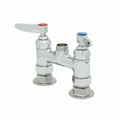 UTOPIA 4IN BAR ARC LAVATORY FAUCET BRUSH NICKEL W/SLEEK LEVER HANDLES