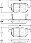 Street Brake Pads w/Shims and Hardware
