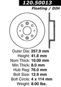 Centric Performance Brake Rotor