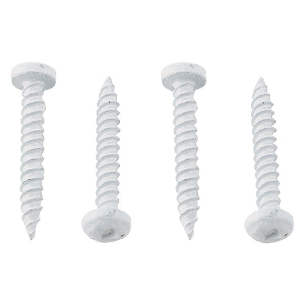 PAN HEAD SQUARE RECESS SCREW 8 X 11/2 WHITE (1000/CTN)