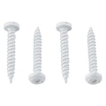 PAN HEAD SQUARE RECESS SCREW 8 X 11/2 WHITE (1000/CTN)