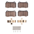 DFC 03-08 Infiniti G35 Front 5000 Advanced Low Metallic Brake Pads and Hardware Kit
